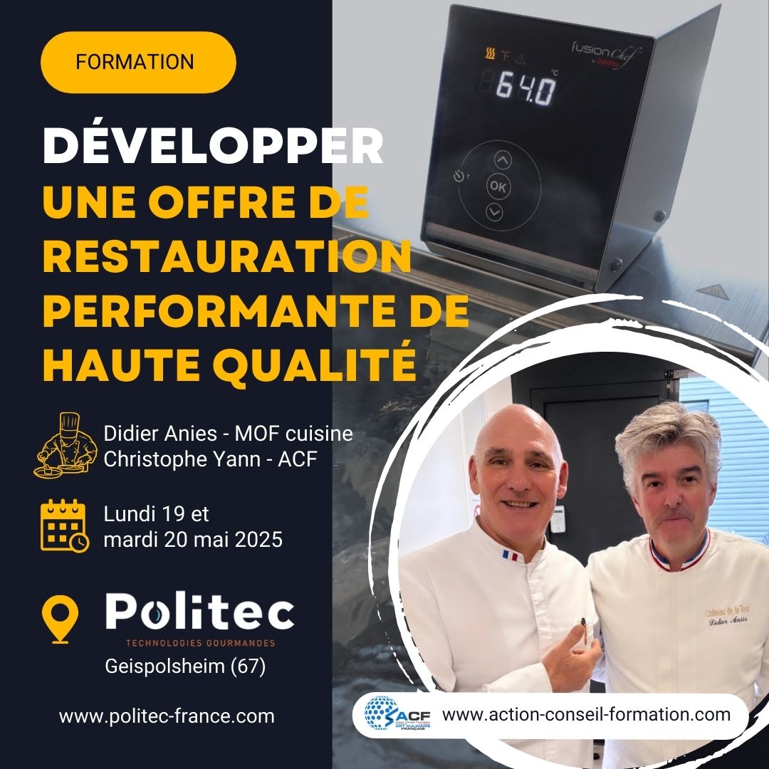 Formation, Cuisson sous-vide, basse température